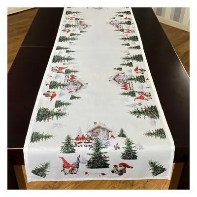 Vánoční ubrus - běhoun na stůl CHRISTMAS LANTERNS 40x140 cm Mybesthome