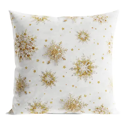 Vánoční polštář GOLDIE FLAKES 40x40 cm Mybesthome Varianta: Povlak na polštář, 40x40 cm