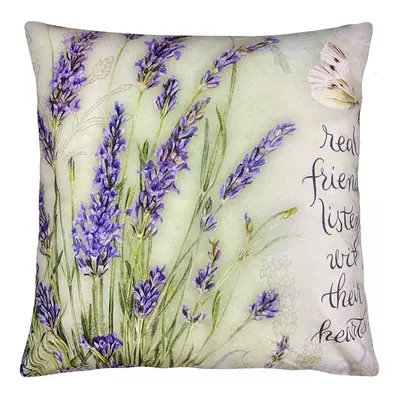 Dekorační polštář VINTAGE LAVANDA I. 40x40 cm Mybesthome Varianta: Povlak na polštář s výplní, 