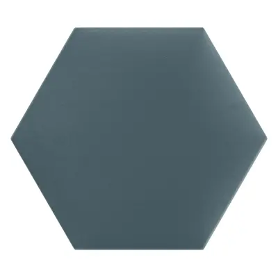 Čalouněný nástěnný panel HEXAGON 30x26 cm tyrkysová MyBestHome