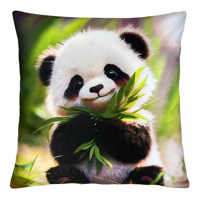 Dekorační polštář s motivem - PANDA 40x40 cm Mybesthome Varianta: Povlak na polštář s výplní, 