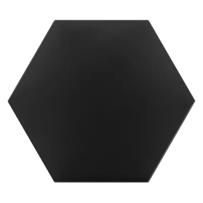 Čalouněný nástěnný panel s EKO KŮŽÍ HEXAGON 30x26 cm černá MyBestHome