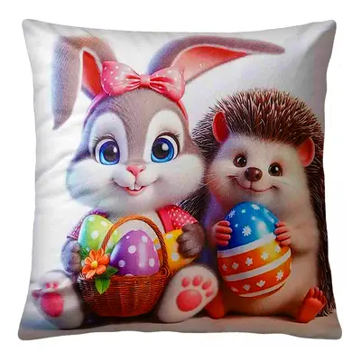 Velikonoční polštář EASTER FRIENDS VI. 40x40 cm Mybesthome Varianta: Povlak na polštář s výplní