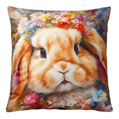 Velikonoční polštář LOVELY BUNNY 40x40 cm Mybesthome Varianta: Povlak na polštář s prošívanou v