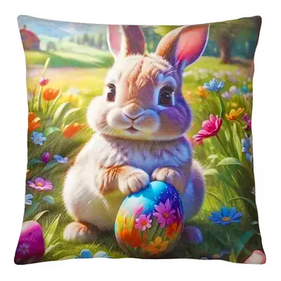 Velikonoční polštář LOVELY BUNNY I. 40x40 cm Mybesthome Varianta: Povlak na polštář s výplní, 4