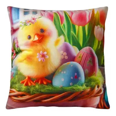 Velikonoční polštář HELLO EASTER VI. 40x40 cm Mybesthome Varianta: Povlak na polštář s výplní, 