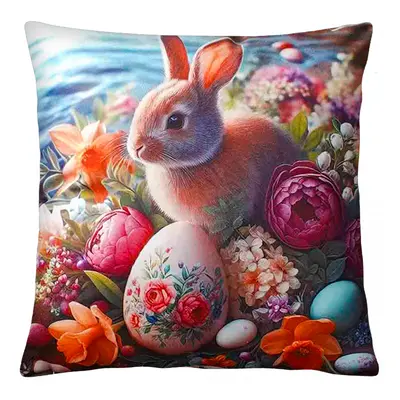 Velikonoční polštář EASTER BUNNY 40x40 cm Mybesthome Varianta: Povlak na polštář s výplní, 40x4