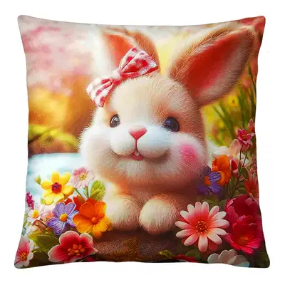 Velikonoční polštář LOVELY BUNNY VII. 40x40 cm Mybesthome Varianta: Povlak na polštář s výplní,