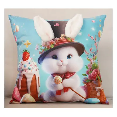 Velikonoční polštář 3D HELLO BUNNY VI. 40x40 cm Mybesthome Varianta: Povlak na polštář, 40x40 c