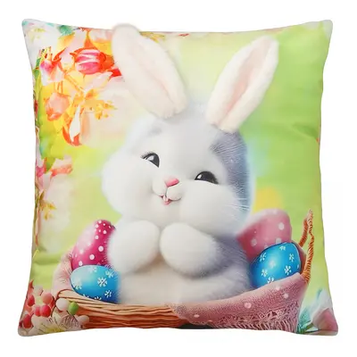 Velikonoční polštář 3D HELLO BUNNY III. 40x40 cm Mybesthome Varianta: Povlak na polštář s výpln