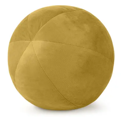 Dekorační polštářová koule - objímací polštář GAJANA mustard/hořčicová Ø 24 cm Mybesthome