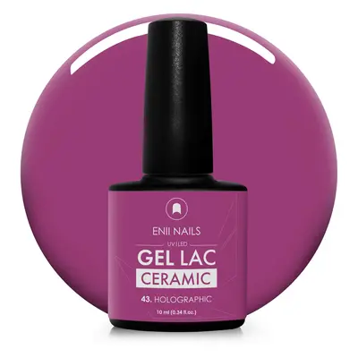 Gel lak Ceramic 43 Holographic - gelový lak bez HEMA, 10 ml