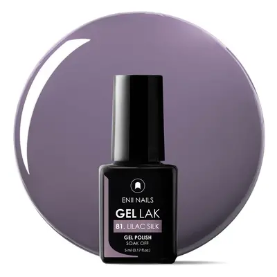 ENII-NAILS Gel lak 81 Lilac Silk 5 ml