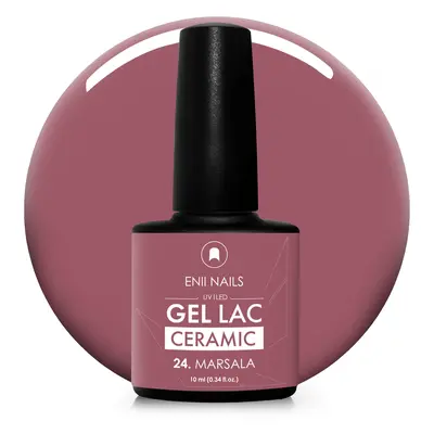 Gel laK Ceramic 24 Marsala - gelový lak bez HEMA, 10 ml