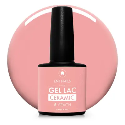 Gel lak Ceramic 05 Peach - gelový lak bez HEMA, 10 ml