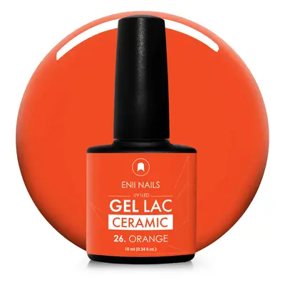 Gel lak Ceramic 26 Orange - gelový lak bez HEMA, 10 ml