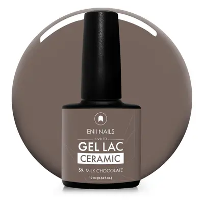 Gel lak Ceramic 59 Milk Chocolate - gelový lak bez HEMA, 10 ml