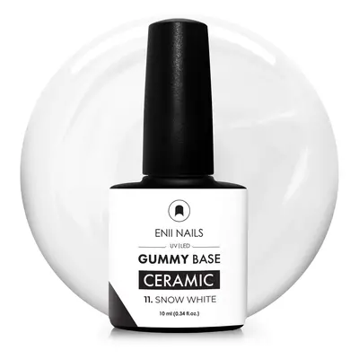 Gummy Base Ceramic 11 Snow White - gumová báze na nehty, 10 ml