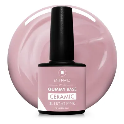 Gummy Base Ceramic 3 Light pink - gumová báze na nehty 10 ml