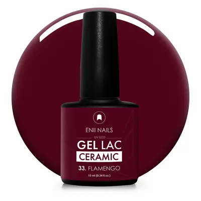 Gel lak Ceramic 33 Flamengo - gelový lak bez HEMA, 10 ml