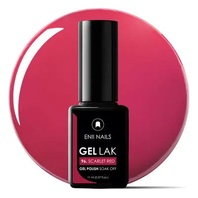 ENII-NAILS Gel lak 96 Scarlet Red 11 ml