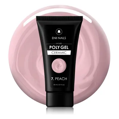 Polygel Ceramic 7 Peach - polygel v tubě, 30 ml