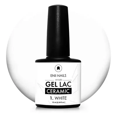 Gel lak Ceramic 01 White - gelový lak bez HEMA, 10 ml