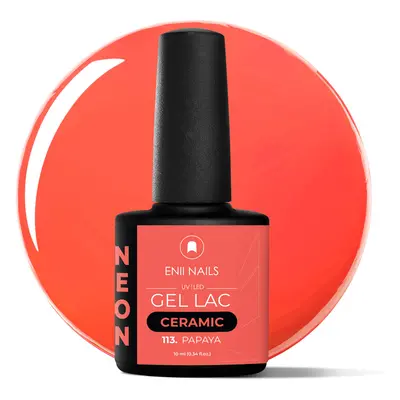 Gel lak Ceramic 113 Papaya - gelový lak bez HEMA, 10 ml