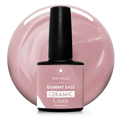 Gummy Base Ceramic 1 Nude - gumová báze na nehty, 10 ml