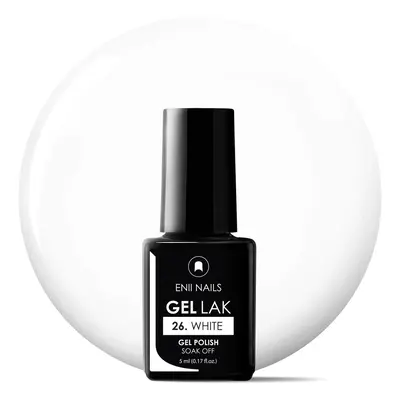 ENII-NAILS Gel lak 26 White 5 ml