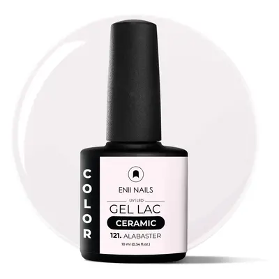 Gel lak Ceramic 121 Alabaster - gelový lak bez HEMA, 10 ml