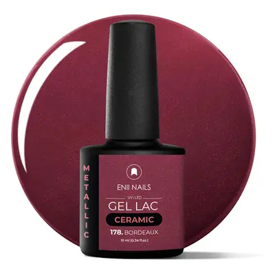 Gel lak Ceramic 178 Bordeaux - gelový lak bez HEMA, 10 ml