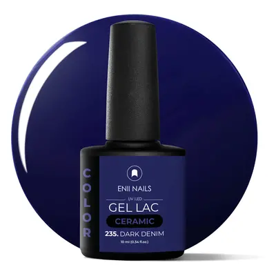 Gel lak Ceramic 235 Dark Denim - gelový lak bez HEMA, 10 ml