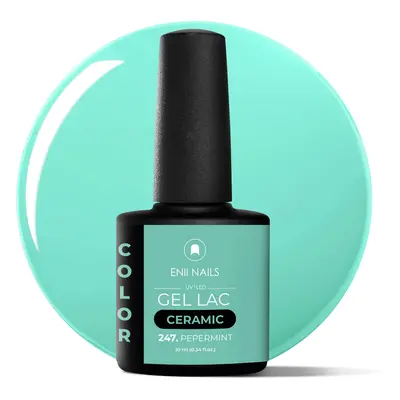 Gel lak Ceramic 247 Pepermint - gelový lak bez HEMA, 10 ml