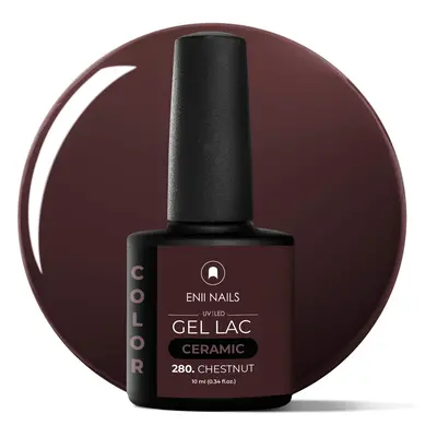 Gel lak Ceramic 280 Chestnut - gelový lak bez HEMA, 10 ml