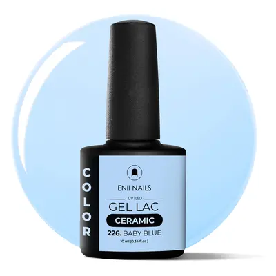 Gel lak Ceramic 226 Baby Blue - gelový lak bez HEMA, 10 ml