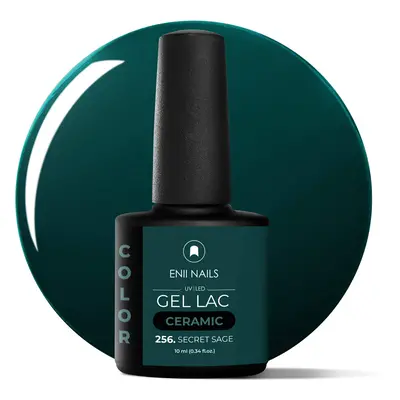 Gel lak Ceramic 256 Secret Sage - gelový lak bez HEMA, 10 ml