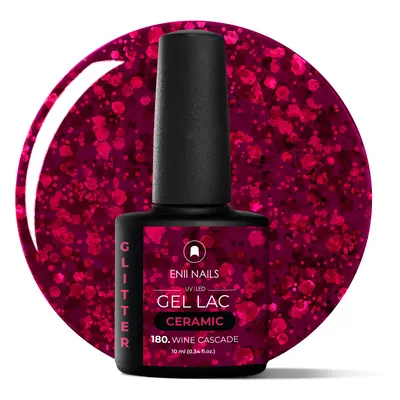 Gel lak Ceramic 180 - Wine Cascade - gelový lak bez HEMA, 10 ml