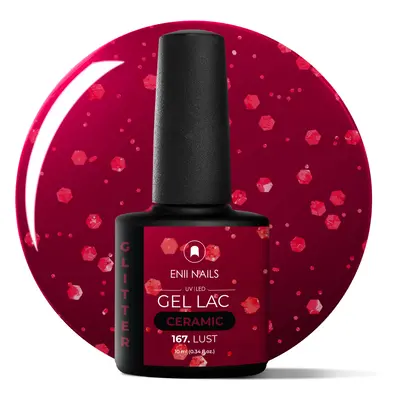 Gel lak Ceramic 167 Lust - gelový lak bez HEMA, 10 ml