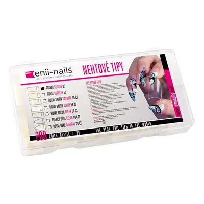 ENII-NAILS Cosmo square 200 ks - box Nehtové tipy