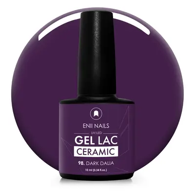 Gel lak Ceramic 98 Dark Dalia - gelový lak bez HEMA, 10 ml