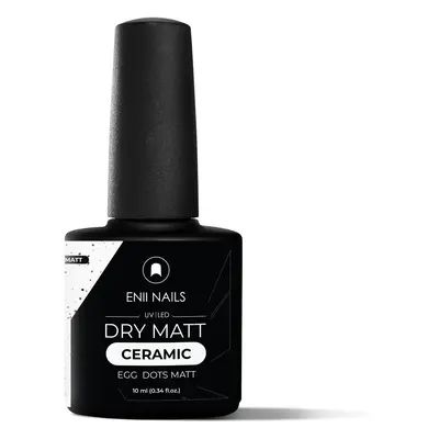 Dry Matt Ceramic Egg Dots Matt - matný bezvýpotkový vrchní lak s černými tečkami, 10ml