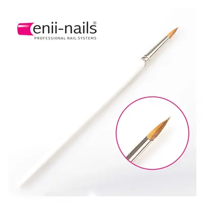 ENII-NAILS Štětec č. 6 Kolínský,kulatý, přírodní- na akryl