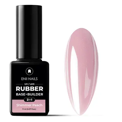 ENII RUBBER SYSTEM 2 in 1 base & builder 11 ml (shimmer peach)