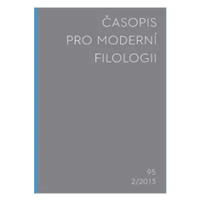 Časopis pro moderní filologii 2013/2