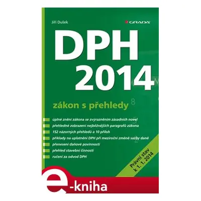 DPH 2014 - zákon s přehledy - Jiří Dušek