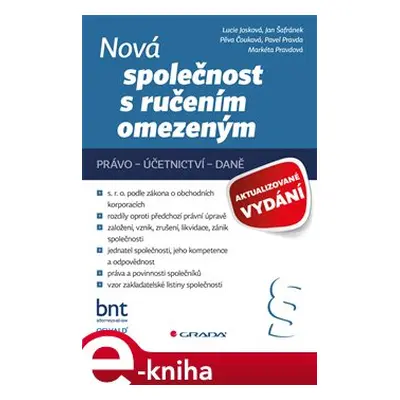 Nová společnost s ručením omezeným - aktualizované vydání - Lucie Josková