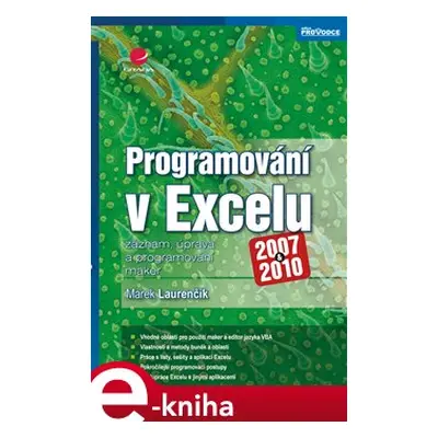 Programování v Excelu 2007 a 2010 - Marek Laurenčík