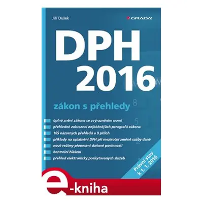 DPH 2016 – zákon s přehledy - Jiří Dušek