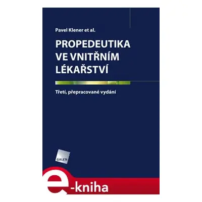 Propedeutika - Pavel Klener